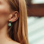 Carved stone earrings by Carousel Jewels